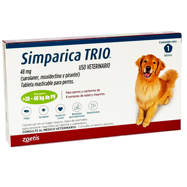 SIMPARICA TRIO 20-40 KG