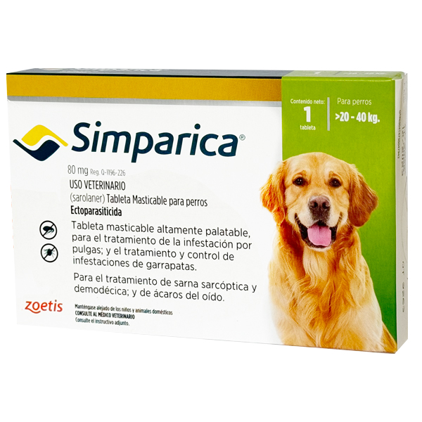 SIMPARICA 20-40 KG
