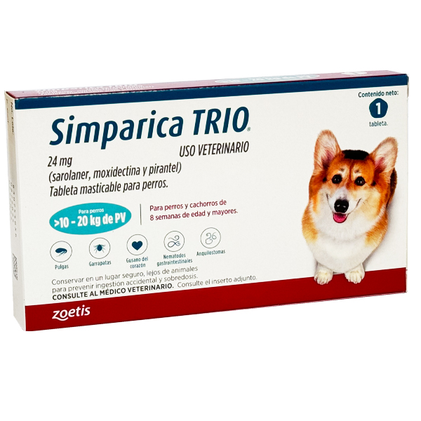 SIMPARICA TRIO 10-20 KG
