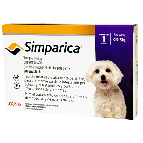 SIMPARICA 2.5-5 KG
